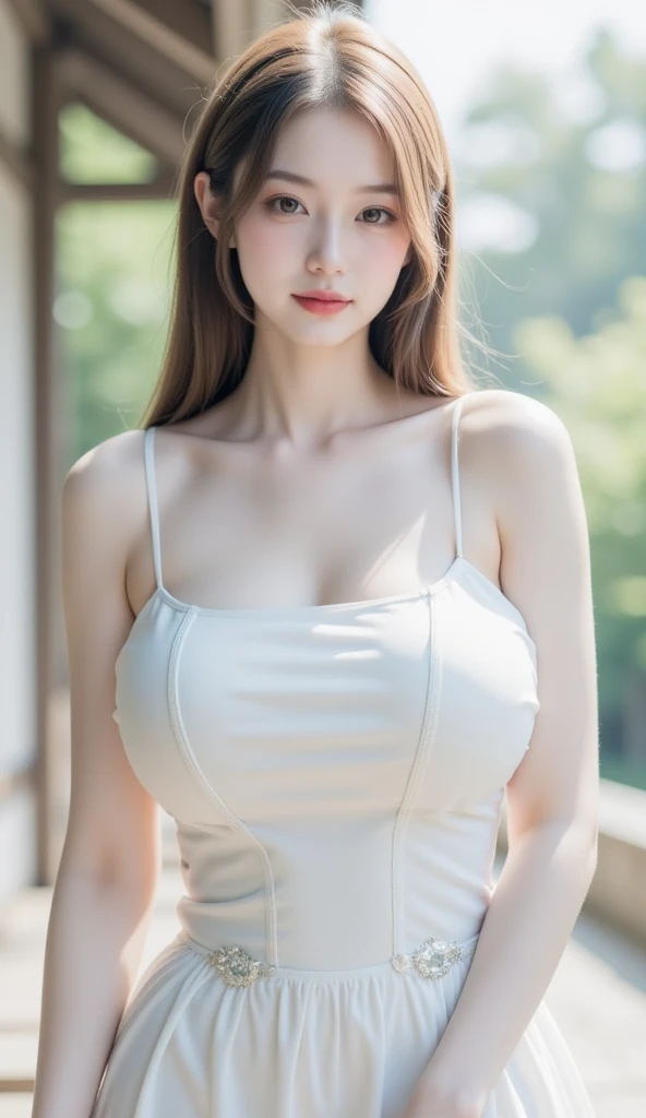 photo of a 18 y.o girl, beautiful vintage color, (photorealistic, high resolution:1.4), ((puffy eyes)), looking at viewer, , full body (8k, RAW photo, best quality, masterpiece:1.2), (realistic, photo-realistic:1.37), (sharp focus:1.2), professional lighting, photon mapping, radiosity, physically-based rendering, (pale skin), (small breasts:1.275), looking at viewer, (middle hair:1.05), portrait, purple eyes, (sliver hair:1.1), bangs, (simple background:1.4), solo, upper body, (shiny skin:0.7), fashion girl, makeup, smile(skinny, closed mouth,shy:1.3), (see-through:1.05), (slip dress:1.47), standing, medium bust, sexy pose, (NSFW:1.05),