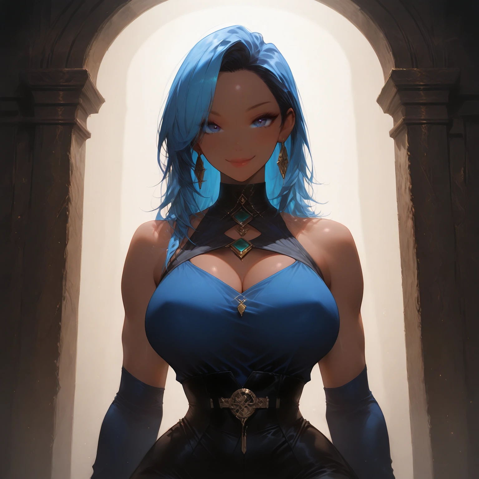 36 year old woman, even with some wrinkles its beauty is remarkable, with her beautiful colored hair in medieval times, wearing clothes with little cleavage