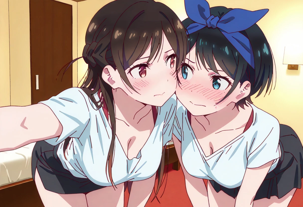 (baby:1.5), (absurdes, 8K, 4K, Tabletop, Extremely detailed:1.2), highest quality, Perfect Anatomy,Perfect Face,Look forward,High humidity,shortness of breath,High humidity,humid,blush, Black Hair, Hair ties, hair band, Outdoor, hair ornaments, Long Hair, Twin tails, (Sweaty:1.2), Embarrassing, (wet:1.2), (rain:1.2), (Oily skin:1.1), Nude, Browsing Caution, In the city, on the road, In the crowd, convenience store, (Very short stature:1.5), (cum body:1.6), (Two little girls are kissing each other:1.5), (Both eyes closed:1.3), A happy smile, (night:1.2), (surrounded by a group of old people:1.8)