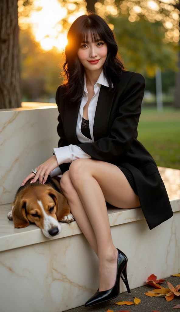 dog woman