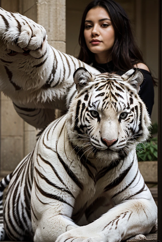 Design a living 3D game logo: fierce white tiger monster with charming light. Place “NIGHT BUMBAGS” in bold white in the center, radiates intensity, and position “LETING 2024” below for a radiant touch.