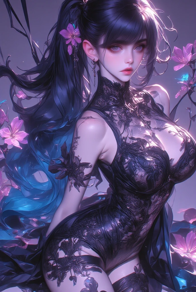 (((Anatomically correct)))、((Soaked clothes:1.8))、(It gets wet and sticks to the skin See-through clothing:1.8)、(Camera angle from the side)、High-quality work,Realistic works,Super premium graphics,8K HD CG works,high quality graphics,High-definition and exquisite CG works,10x pixels,Ultra-fine details:1.1,Advanced technical details:1.1Realistic photo effects,Interior lighting effects:1.5,natural soft light:1.5. Light effect(Virtual light effects:1.8),Ultra-high resolution,shining dress,Cang,((Dreadlocks))、(red hair),transparenthair,high detailed hair(Quality hair details:1.1)Clear eyes,Double eyelids look good,Sharp eye makeup, Create exquisite eyelash makeup, tthin eyebrows, Ultra-detailed eyes,a tall nose, lovely red lips, rosey cheeks, With delicate makeup on her face , pretty face, The face shape is perfectly proportioned,(Advanced facial details:1.1)"((Hyper-realistic)) cyborg, Sorayama-esque, ((glossy chrome body)), ((translucent glass limbs)), leather outfit, ((girl with attitude)), dynamic lighting, intricate reflections, ((edgy cyberpunk atmosphere)).,Women's artwork,Dress full body video,Reality,Amazing Cleavage,My eyes are very bri、((Random Hairstyle))、(Twin tails)、((Random Camera angle))、(Camera angle from above)、hair accessory、Amethyst hair accessory、((Red and silver gradient hair))、(Whole body shot)、Tattoo on shoulder、(5 denier shiny black stockings)
(On all fours)、((Extend your arms towards the viewer))、Bun Hair、