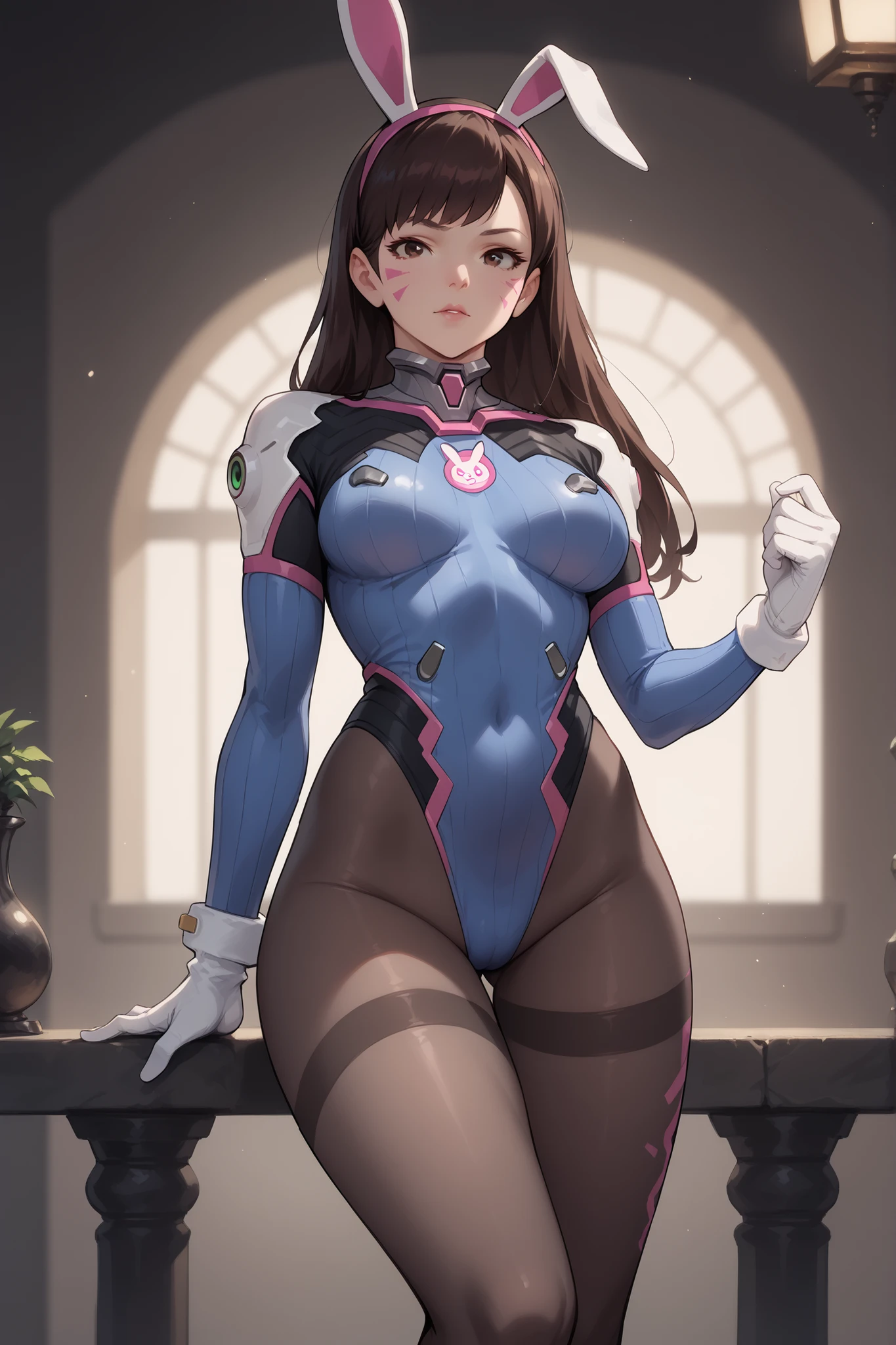 (from below,ceiling:1.5),(looking down at viewe:1.5),(face focus:1.5),(crouching,spread legs:1.5),SFW、top-quality、Full limbs、complete fingers、1 beautiful woman,mole under eye、、sweat、Slender beauty、straight haired、Brown hair、((white Nurse Leotard))、(Perfect body very skinny beauty:1.5)、cleavage、White pantyhose、hospitals、Hospital Room、on Patient bed、vulgarity、spoken heart、( tan skin:1.6),(open mouth:1.2),