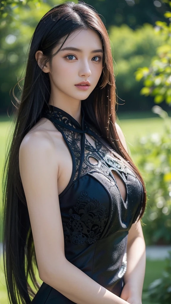 full body masterpiece, ultra realisitic, 16K, high qualiy, incredibly detailded, dream aesthetic, dream-like atmosphere, cinematic, (sharp focus: 1.5), (photorealisitic: 1.3), Gothic (Gorgeous Gothic girl), marvelous redhead girl (charming seductress). cinematic, detailded, 16K sharp focus, realisitic. marvelous. seducer (evil). natural red hairs (realisitic texture), Outstanding, silky and shiny hair, detailded hair (realisitic), (naturals). marvelous detailded face (charming seductress). blushing cheekbones (rosy cheeks), skin tanned, (Caucasian skin) alabaster skin that seems to glow ethereally. Her attire is Gothicic. Voluptuous form. turquoise blue eyes (evil eyes look). a symmetrical face ::2 Gothicic clothes + ArtStation Trends + Fantasyart + realisitic cloth + Fractals in the background, loose hair --aspect 9:21 – Enhance your supernatural beautys. realisitic skin texture, pale white skin illuminated. realisitic perfect shading. absurdrez, realisitic textures. standing alone, standing alone, 1 girl. looking ahead at viewer. muscular female body, hot body, toned body, defined muscles. big natural breasts, neckleace. pantyhose, Gothicic (blackw) don (realisitic texture). In different positions at different angles. Daytime background. amazingly real, best qualityer, photorealisitic. 