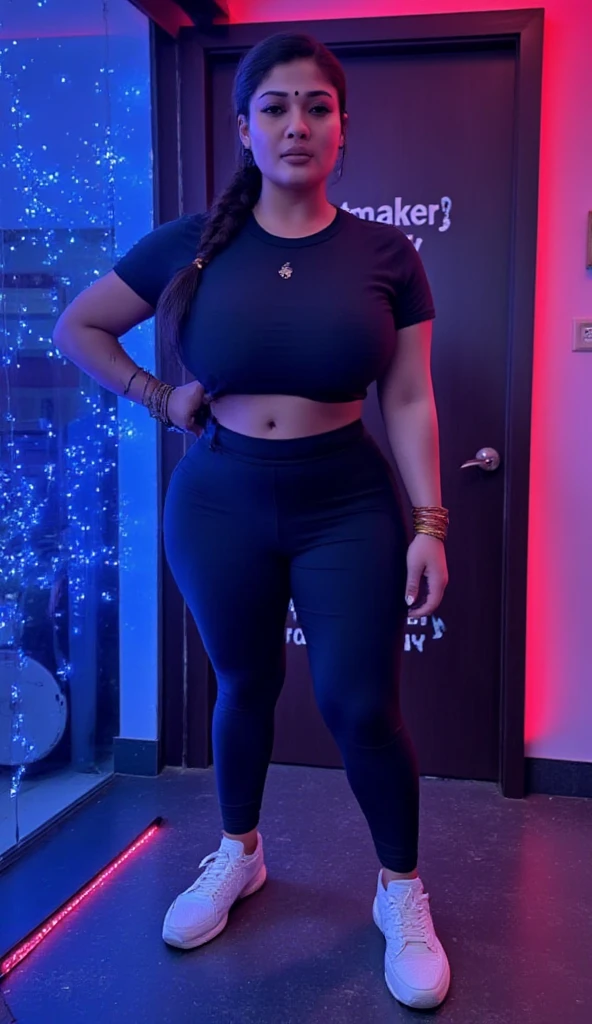 6 feet tall 35 year old Indian woman in tight clothes.