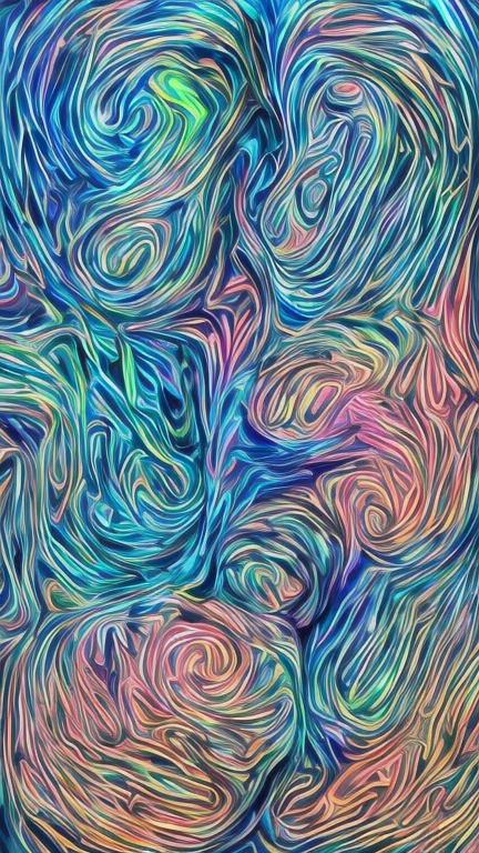 Here is the image generated with a vibrant and intricate pattern inspired by the ocean, featuring symmetrical abstract shapes and motifs reminiscent of underwater sea life. The colors and designs create a visually striking kaleidoscopic effect.