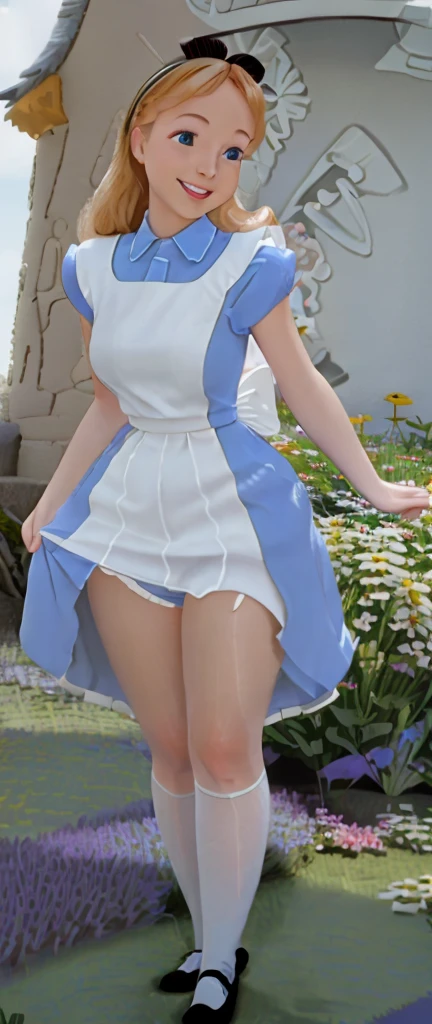 (Best Quality, Masterpiece: 1.1), (Realistic: 1.4), Beautiful school girl is riding on the swan, god ray,,silver short hair,blue eyes,full body,flom below,hourglass body shape,running on the park、naked