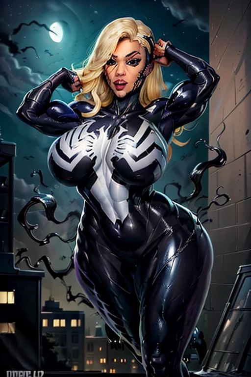 Lamia conjoined naked jessica weaver with four boobs, black scales, six arms and three heads