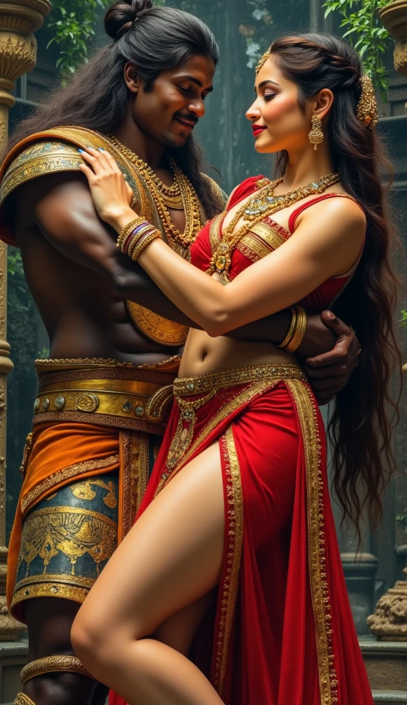 Indian royals with gym body in sexy pose

