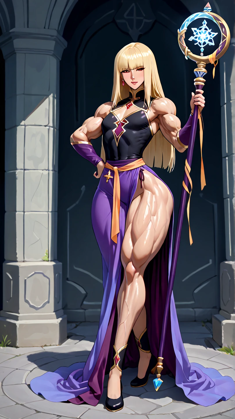 feminine young woman with muscular body, muscular biceps, muscular chest, muscular legs, bare feet, sixpack, abs, oben ohne, liegt nackt im Bett, sexy posing, Full body image