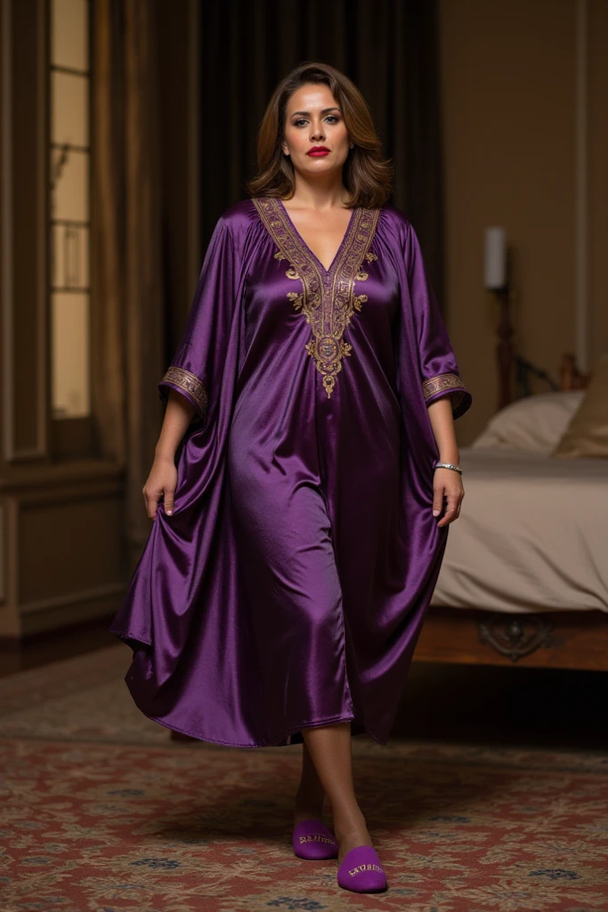 RAW, Best quality, high resolution, masterpiece: 1.3), beautiful Malay woman in hijab, Masterpiece, perfect fit body, big breasts,, beautiful big eyes, Soft smile, muslim ,close up, woman in a purple dress is sitting in a yard, modest flowing gown, purple dress, wearing a flowing dress, long dress female, beautiful soft silky dress, purple tunic, dress in voile, detailed picture, flowing dress, femme, full covered dress, garbed in a purple gown