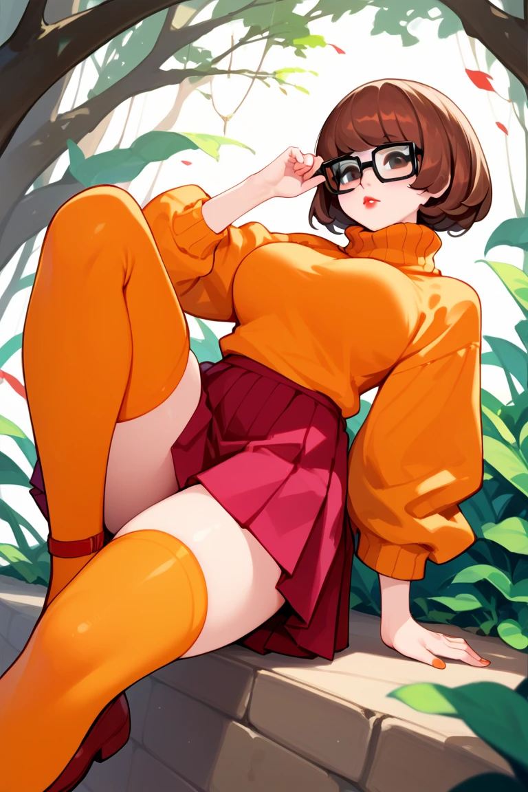 score_9,score_8_up,score_7_up,score_6_up,score_5_up,score_4_up, score_9, score_8_up, score_7_up, score_6_up,mini kawaii ,velma dace dinkley, scooby-doo, buruma pull, sunshine, natural lighting, rating_explicit