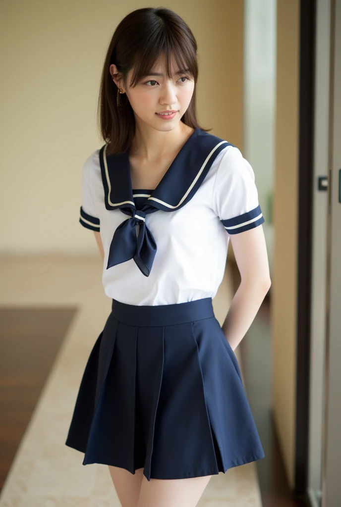 Elementary school girl, b-cup,
