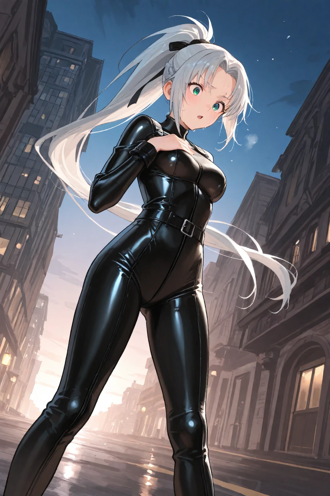 Sfw,(master part), (best quality), (ultra detalhado),(cabelos desgrenhados), (1girl), Standing, sorridente, belos olhos detalhados, rosto bonito detalhado, foco no rosto, cabelo detalhado, franja, best ilumination, Melhor sombra, altamente detalhado, vibrante,