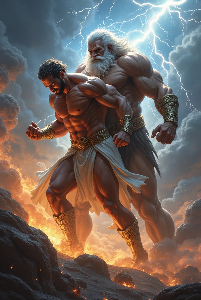 cronos fighting against his children