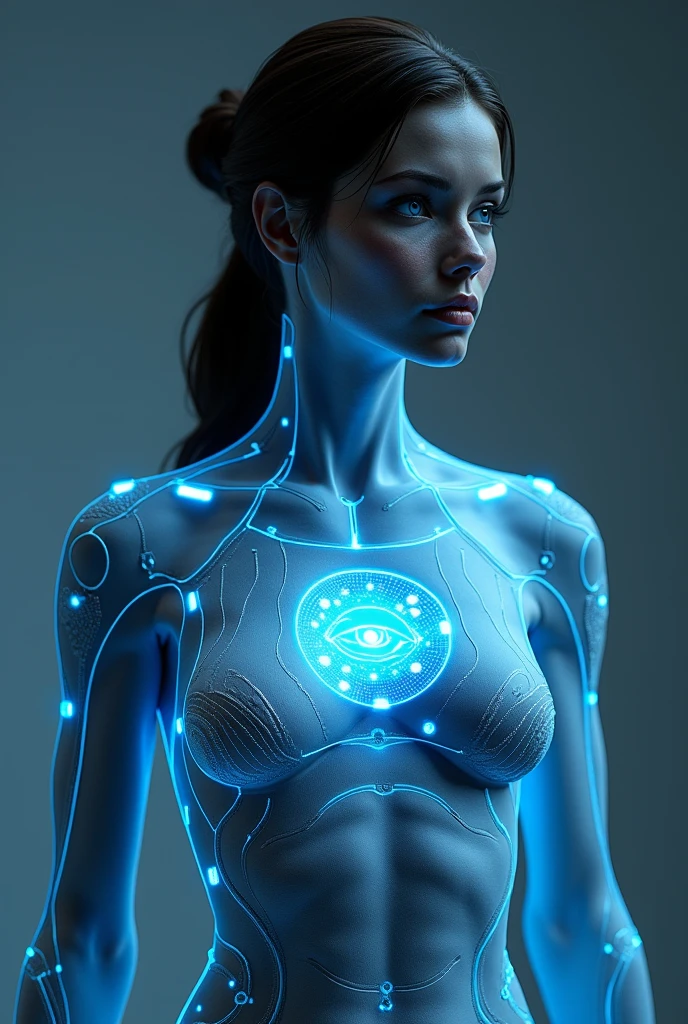 (masterpiece:1.2,Exceptional Quality,mirror-like,Cinematic Experience,Photorealistic:2.0,RAW Photos:2.0,Super detailed),8k,wallpaper,(Representing blueprints through holograms:2.0),(Beautiful woman:2.0),Female Cyborg,(Design of a Female Cyborg:2.0),(Draw the back view:2.0),(Avant-garde design:2.0),(Drawing detailed blueprints:2.0),(Numerous notes about the settings:2.0),(Beautiful Face,Beautiful Eyes,Beautiful Hair)