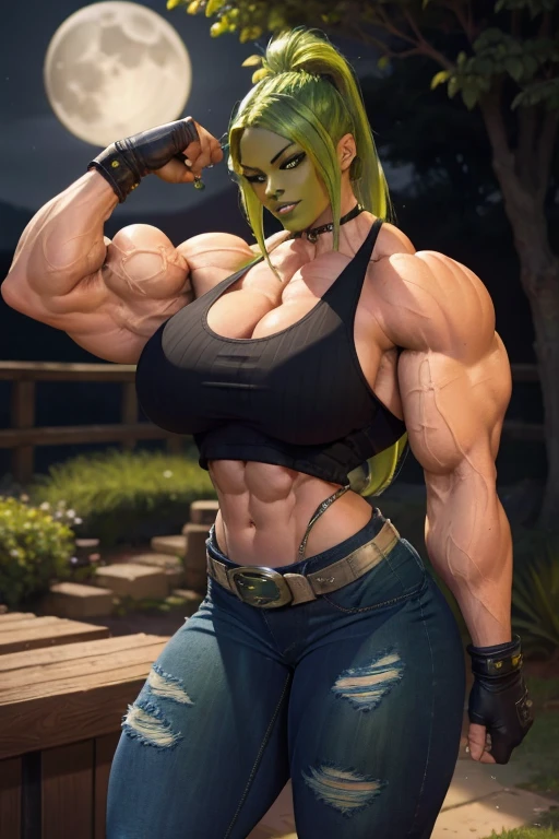 1 girl, blush, abs,, light smile,bikini, rays, shine,muscular,(muscular female) , (masterpiece),iguana,realistic,claws
