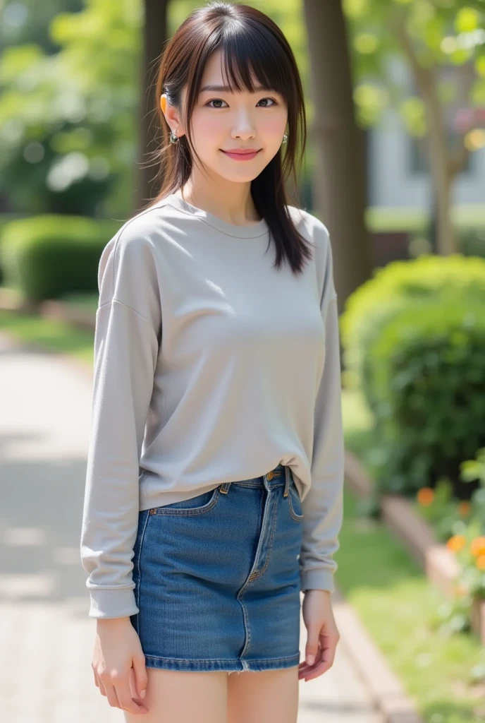 Casual clothing、(Highest quality)、((Very detailed))、4K、(8K)、masterpiece、Very detailedな、Highest quality、Super Resolution、1 person、Kind Face、Soft Light、RAW quality、Soft Skin、163cm、30 years old、Thighs
