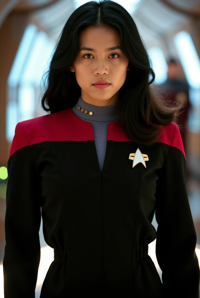 woman in yellow sttldunf uniform<lora:STTLDV1:0.8>