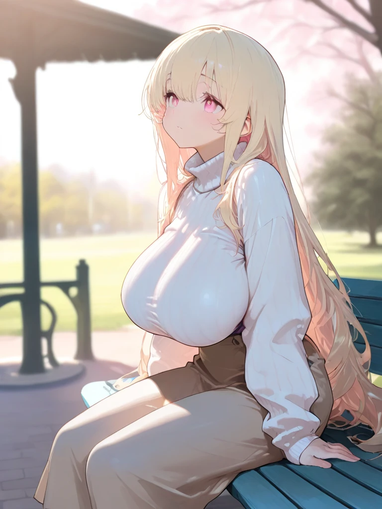 4K,High resolution, (Highly detailed CG,8K,wallpaper)、One Girl,(Clean detailed eyes),((Overalls)),(((Put out the nipple)))),((NSFW)),(Huge breasts),(Huge breasts),(Huge breasts),(Huge breasts),(((Huge breasts))),(Beautiful and shapely breasts),Light-colored hair、Cute hairstyle,hair ornaments、Flower Field