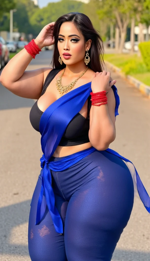 Adolescent girl, Age 12 - 14 years, huge breasts and large juicy hips, wearing thin extremely tight pleated latex patiyala salwar, off shoulder, enjoying sexual fantasies, Extremely Feminine, Extremely Sexy & Erotic, Having extremely hourglass body curve. Big breasted thick thighs.