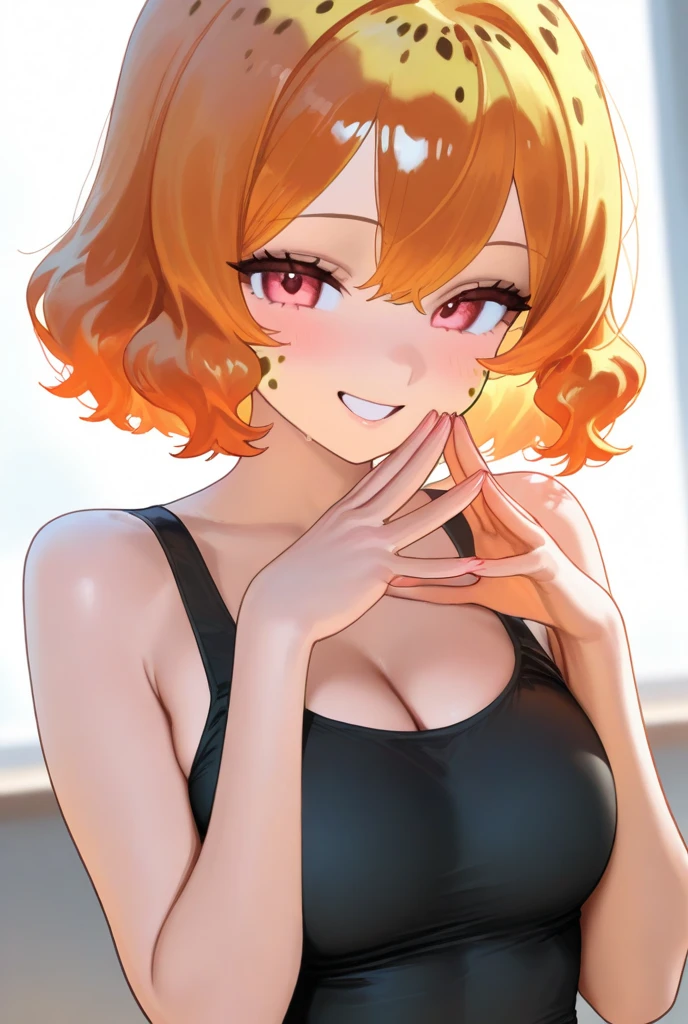 (Highest quality, 8K, masterpiece :1.3),Mrs. Yuigahama,ガハMom, As I expected, my youth romantic comedy is wrong。, One woman,Bun Hair,30 years old,Mom,Orange Hair,nsfw,Bewitching Smile,Sexy pose