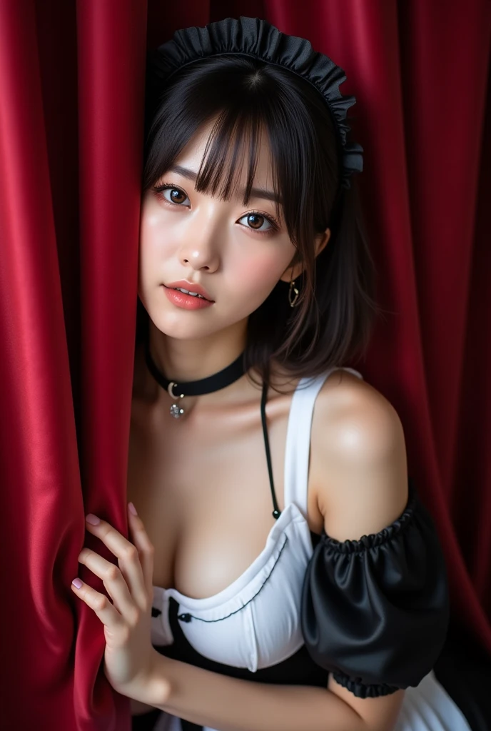 (Small Tits), (18-year-old), (very small head), dawn, sunlight, (Perfect body:1.1), (short hair, Wavy Hair, Pink Hair), (8k), (Very delicate and beautiful), (Highest quality:1.0), (Realistic), Realistic Shadows, (High resolution:1.0), Detailed skin, Very detailed, the body is slim, (Beautiful Hair, Real Hair, Thin Hair), blush, Realistic, Realistic Face, Realistic eyes, Small eyes, smile, (((colorful))), (eyeliner), (mascara), (eye shadow), whole body、Open leg pose、Nipples、naked、Thick pubic hair、ponytail、Black choker,open_mouth,dynamic pose