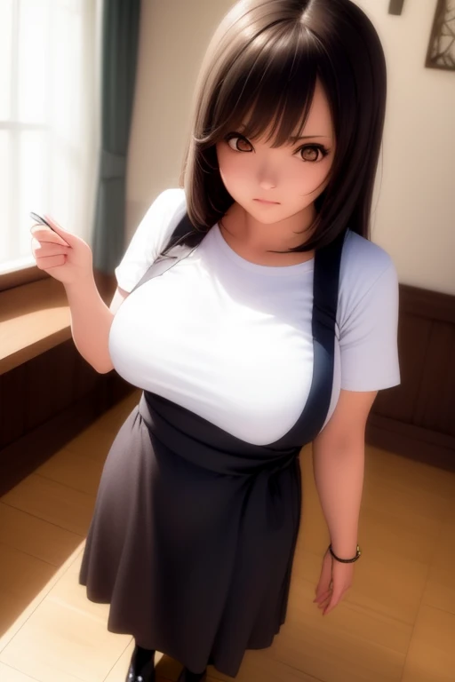 Big breasts　　　suspenders　　garterbelts　　　Black stockings　　　Armpit sweat　a miniskirt　Brown hair　　　Futomo　Cutter shirt　Hands behind the head　　　walls　Forehead Central Department　Futomo　Impatient