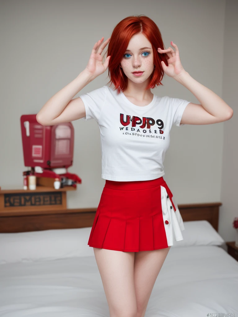 ((best quality)), ((masterpiece)), (detailed), perfect face, pretty face, beautiful female, beautiful body, perfect body, head accessories, at the park, short sleeve sweater, mini skirt, at the office, secretary, office room, sit on the chair