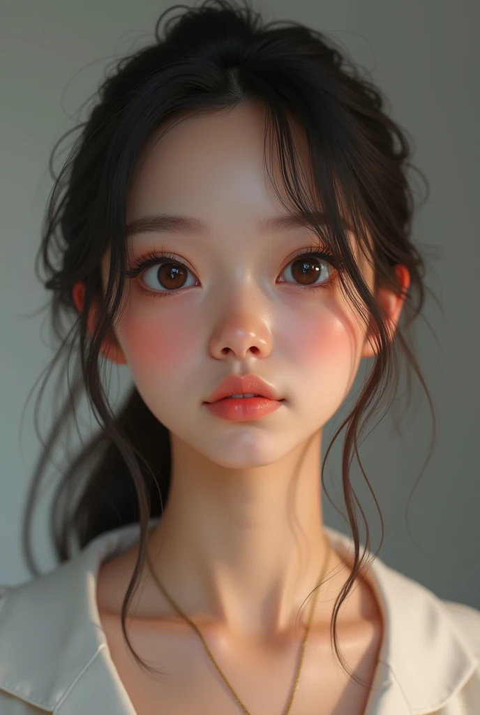 Chanda's human face looks like with acne