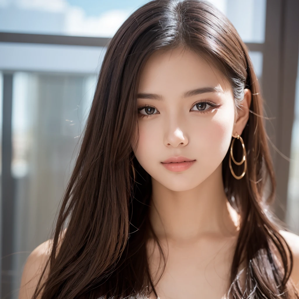 super long hairs, very long hairs, highly detailed hairs, absurdly long hairs, voluminous long hairs, straight posture, (((girl holding her hairs to make ponytail)))