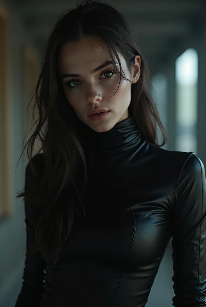 school girl, 20 years, Shiny black PVC catsuit, wet clothes, Cum on face, shaped body, round ass, pert ass, muscular ass, showing the anal opening, showing open anus, black fur, innocent look, showing ass, Three quarter view, Looking at the observer, High Definition, 4k, masterpiece, high quality, detailed face, detailed eyes, man penetrating woman anally, orgy, expression of pain, expression of humiliation