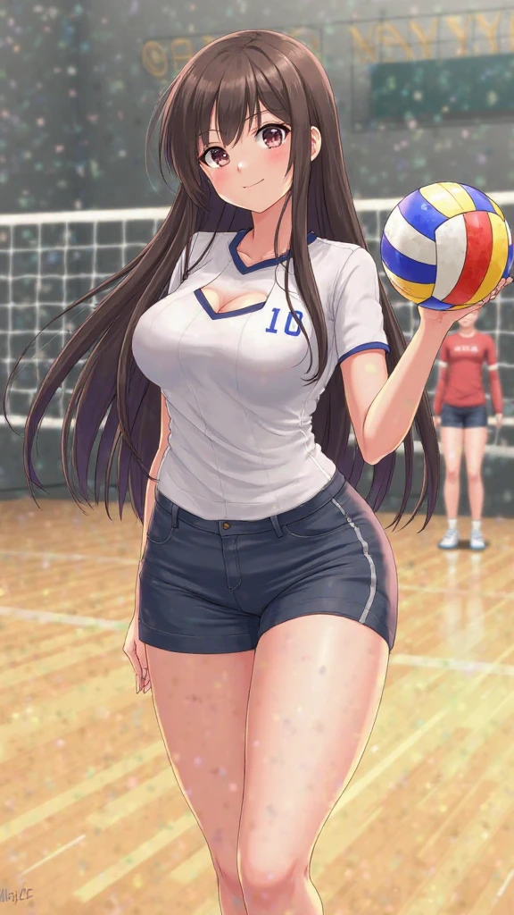 Black Hair Shortcuts volleyball Lower body naked Pussy