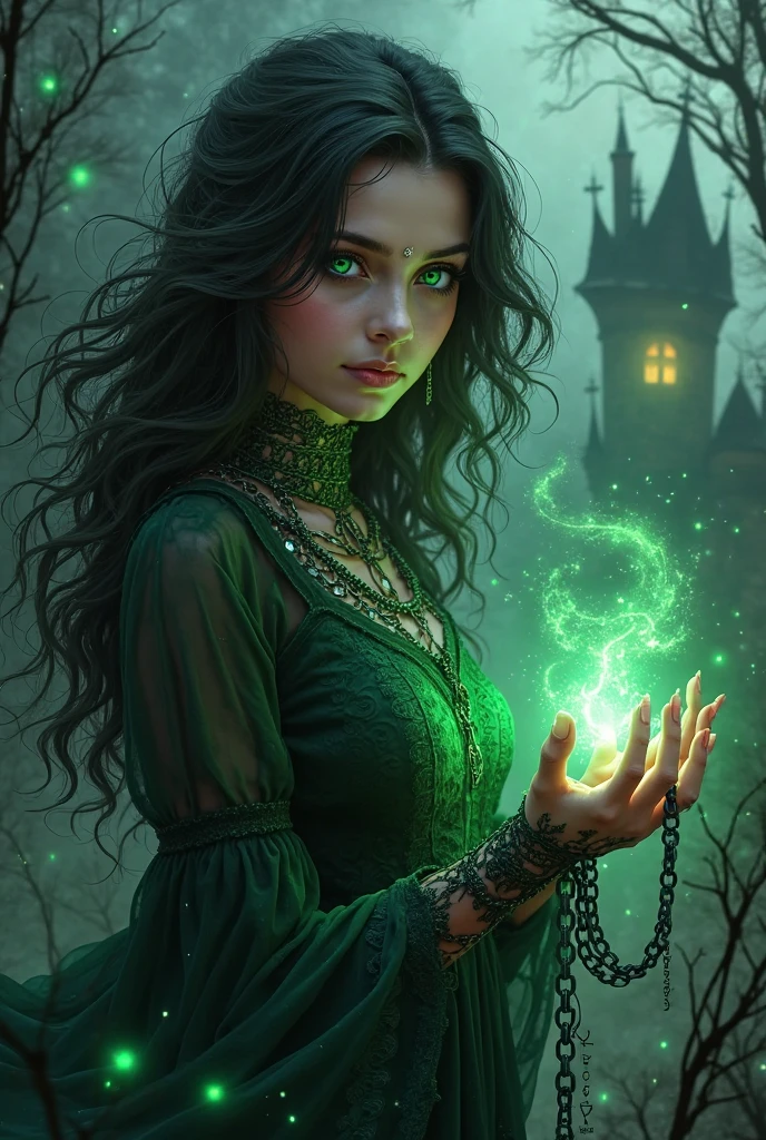 The forest witch uses magic., Yandere,