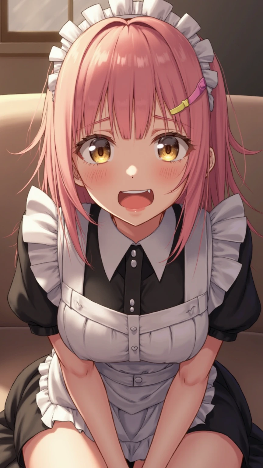 ((masterpiece, best quality)), high resolution,ultra detailed,8k,16k,detailed background, perfect lighting,detailed beautiful eyes, 1girl,solo,embarrassed,blush,show off nipple,(steam:1.2),sweat,in heat,heavy breathing,saliva trail,look at viewer,(oral,screaming,show mouth:1.4),ahegao,face focus,(from above:1.4),(from front),chin up,seductive eyes,fisheye lens,be breathless,stick tongue out,kneeling,(cum on face,cum on tongue:1.4)
,(short_stature,dwarf,kawaii),charlotteid, waving, pink hair, hat, gloves, monocle, bare shoulders, green eyes, long sleeves, short hair, detached sleeves, skirt,flat_color,child_body,pale skin,in house,medium breast,