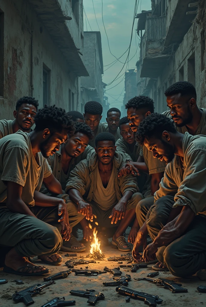 Slaves whispering and talking