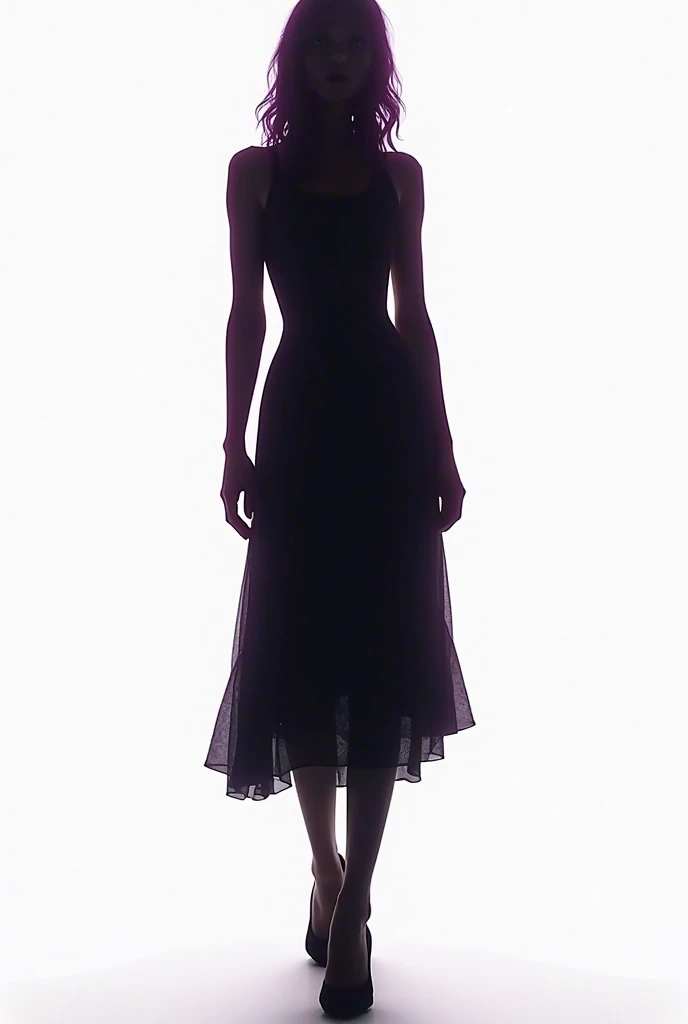 Dark Simple Serious Art, character front full body standing, just the character in the image, adult, plain white background, mulher adult séria de terno executivo.