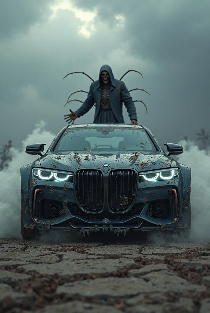 Fine matte painting, skeleton dark angel big wings haunted castle on drawing table full of knives, horror, spookiness, scary, secret horror, tentacles, vines, eyes, uncanny valley effect teeth, limbs, animals, blood moon，