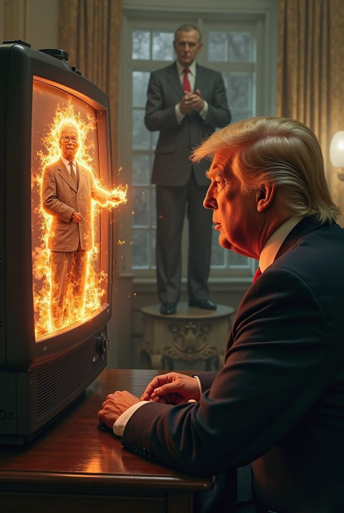 <lora:the matrix style v2:1>
In the matrix style donald trump in black coat stopping flying bullets with his hand