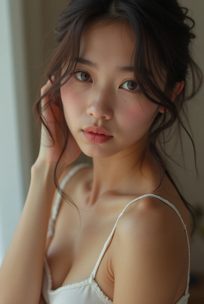 A girl with bra
