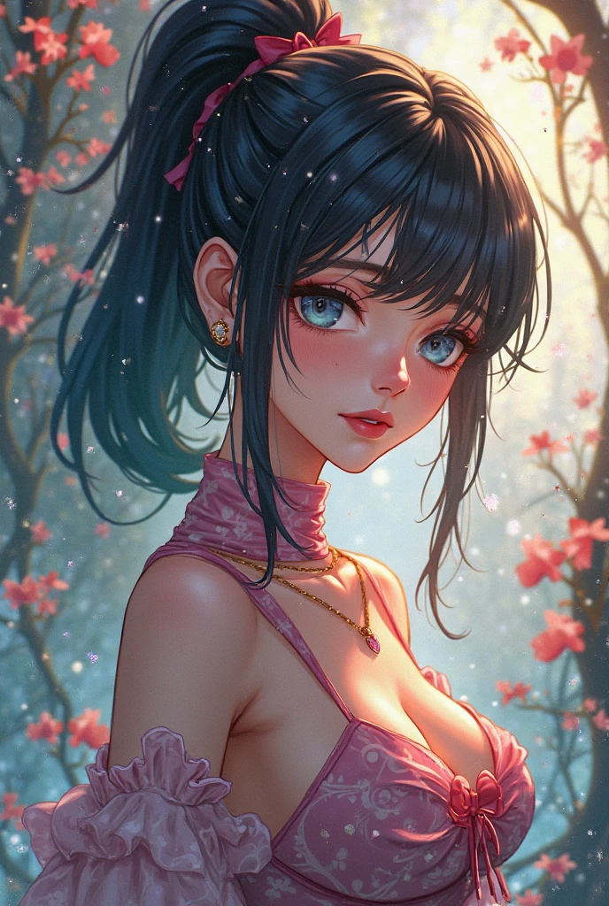 Naked, Gentle and charming Chinese beautiful girl, half-length photo, delicate and sexy collarbone, charming oval face, double eyelids, vivid peach blossom eyes, pink lips, small nose, bare shoulders, , bare breasts, nipples, focused face, face close-up, ultra-high-definition, Super details, elegant standing posture, ultra-thin light-transmitting wet yarn