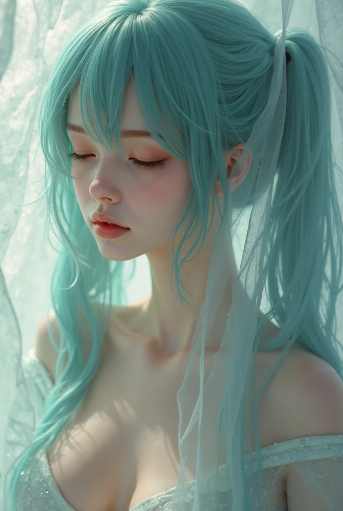 masterpiece, best quality, (realistic, photo-realistic:1.4), (RAW photo:1.2), extremely detailed CG unity 8k wallpaper, delicate and beautiful, amazing, finely detail, official art, absurdres, incredibly absurdres, huge filesize, ultra-detailed, extremely detailed, extremely detailed girl, extremely detailed eyes and face, light on face,(teen girl:1.7),little smile,sinon,wet clothes,(wet body:1.5),water,water lily flower,(partialy submerged:1.4),short hair,(underwater:1.5)