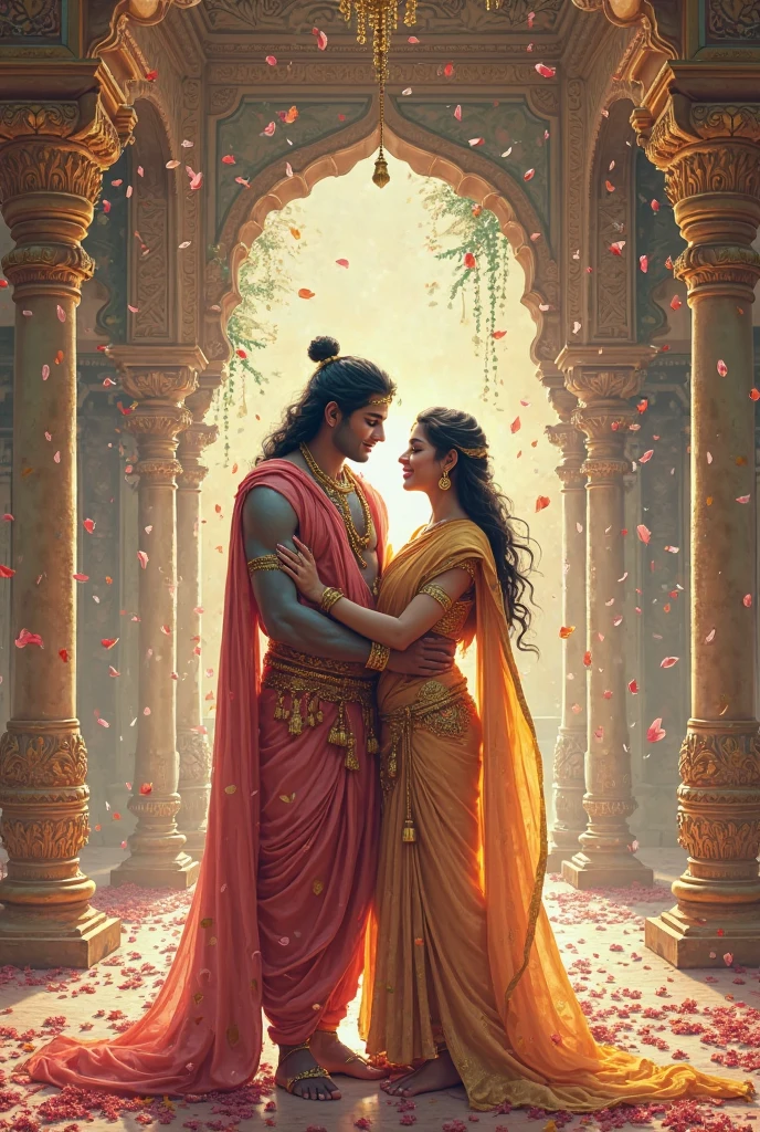 Ram or sita ka ak sath Divya roop