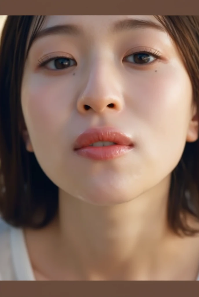 ((Highest quality, 8K, masterpiece: 1.3)),, Foam at the mouth、Highly detailed face,、Focus your eyes, Nose and mouth,Face Focus, Woman with open mouth and closed eyes, Face Focusの接写、26 years old,Rino Sashihara、Realistic nostrils、Angle from below、Sweaty skin、Yogurt for glowing skinを強調する照明、Yogurt for glowing skin、Shiny skin、Big eyes、double eyelid、(My tongue is wet and shiny) ((Wet tongue)) ((Berokisu)),In a dark room,Shooting from the air、Exposed nipples、((Small breasts))、Very good、belly button、Sweaty、blush:2.0、