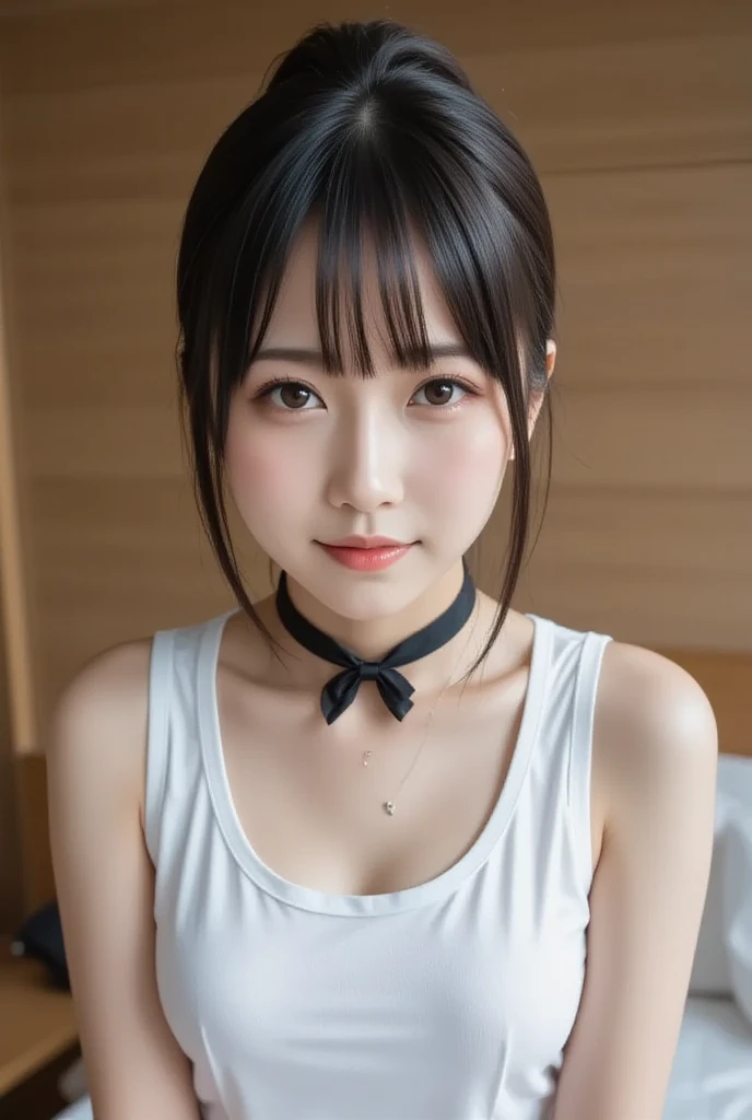 a closeup, masterpiece, top-quality, Raw foto, Photorealsitic、Aori Shot、unbelievable Ridiculous, beautiful a girl, High brand ultra-luxury dress with open chest、Glossy fabric、Half-up hairstyle、small brest、The look of joy when reunited with a lover、((Hide your mouth with your hands))、Hair fluttering in the wind、女優、On the red carpet、depth of fields, hight resolution, ultra-detailliert, finely detail, ighly detailed, extremely detailed eye and face, Sharp pupils, foco nítido, Cinematic lighting