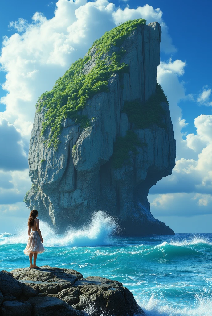 epic movie poster, volcano erupting, award winning (full body:1.3) portrait photo of a (moana:1.2), (seashell bikini:1.2), (water goddess:1.2), tribal tattoos, (wading:1.2) in the pacific (ocean:1.1), arms behind head, (partially submerged shot:1.2), (waves:0.9), desert island background, palm trees, beach,fluffy clouds in the sky, outrun, vaporware, trending on artstation, highly detailed, fine detail, intricate, (lens flare:0.9), (backlighting:0.9), (bloom:0.9), [Style-Micro::10]