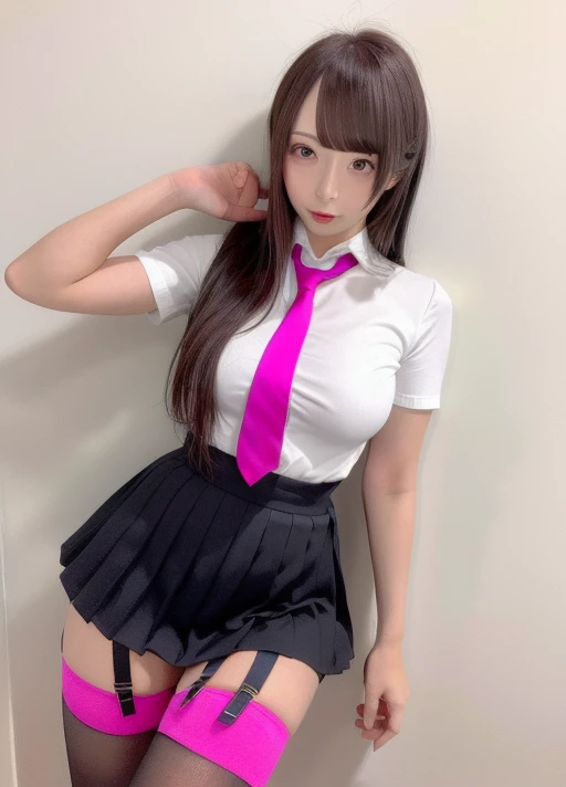 high school girl、School、Black Hair、Long hair with bangs、Low - Angle、clear、panties、 Schoolの制服、panties丸見え、Squat with your legs apart、Very short pleated skirt、Beautiful woman、Very thick thighs、Unbuttoned shirt、Black knee socks、Scrunchie、Acme Face、orgasm、Best image quality、High resolution、masterpiece、super high quality、Squat with your legs apart、Thick pubic hair、絶叫orgasm顔、Very big ass、Very large breasts  、Blushing、4K quality、Blushing、Cry of ecstasy、Sweaty all over、Heavy breathing、Cowboy Shot、Cowboy Shot、{highest quality}, {so beautiful}, {Very detailed}, {Best illustrations}, Browsing Caution, 