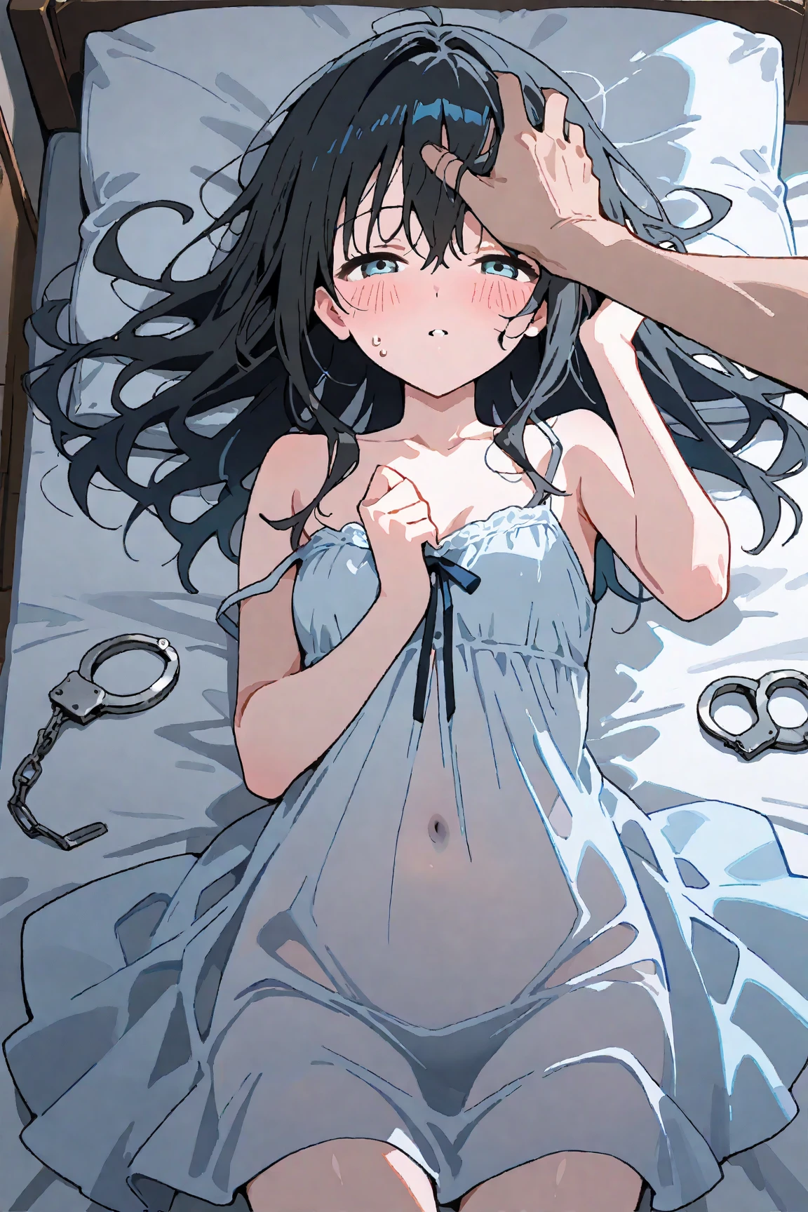 Partially全裸、Small breasts、Partially、training、Nipple piercing、vibrator、handcuffs、Bondage