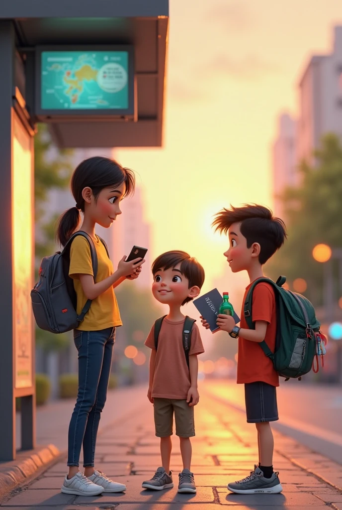 Some Iranian boys filming and making movies