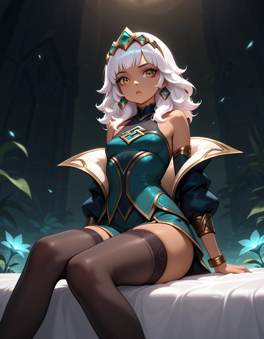 Little, Warrior Girl, Black high leg swimsuit, sword,armor、Anna of Arendelle